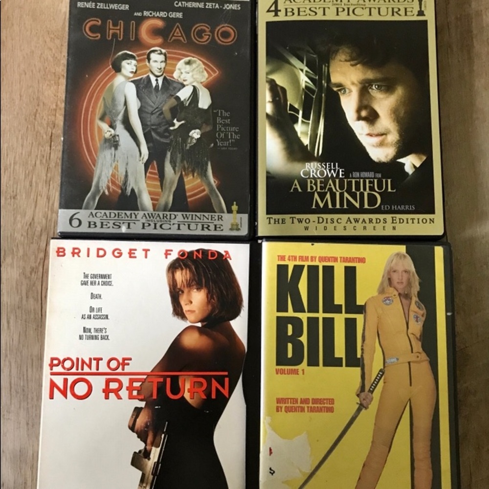 Set of 4 DVD Movies